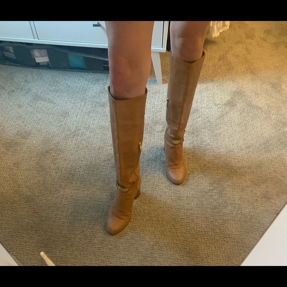 Michael Kors Tan Leather Boots